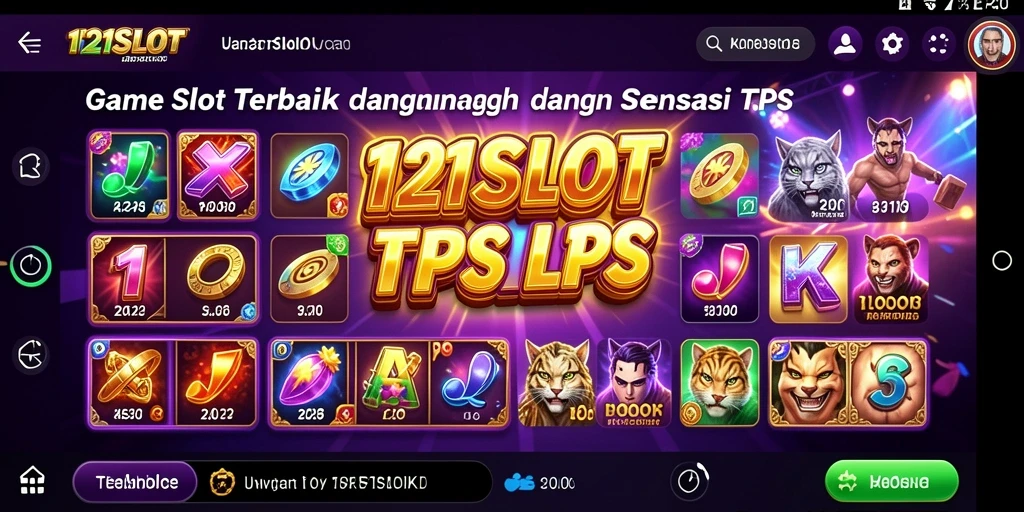 Tampilan gameplay seru dalam 1121SLOT dengan berbagai tema slot.