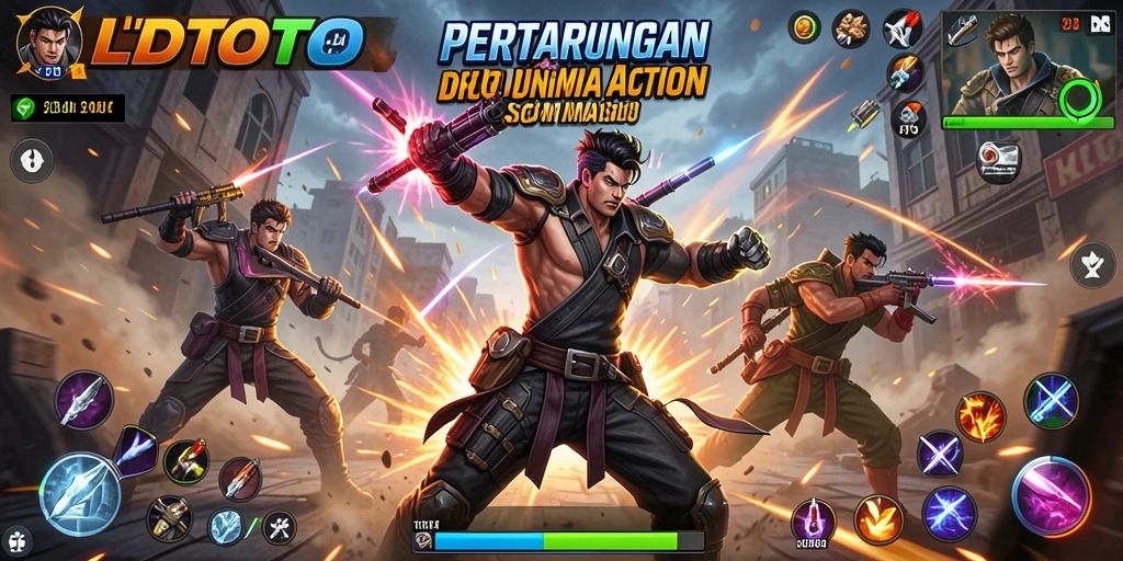 Screenshot LTDTOTO menampilkan aksi pertarungan yang menegangkan dan grafis yang memukau.