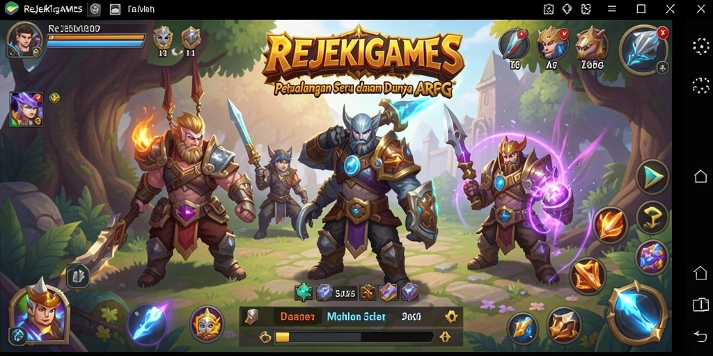 Gameplay seru dan mendebarkan di dunia ARPG REJEKIGAMES.