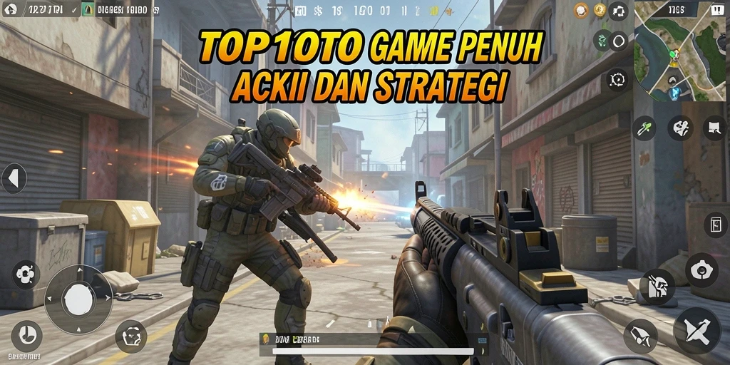 Tampilan gameplay seru dari TOP1TOTO dalam pertempuran TPS.